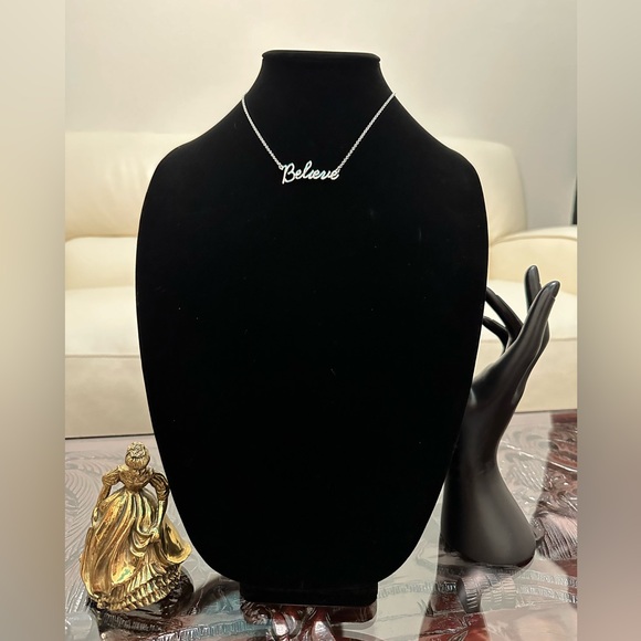 Jewelry - “Believe” Sterling Silver Necklace *Preloved*